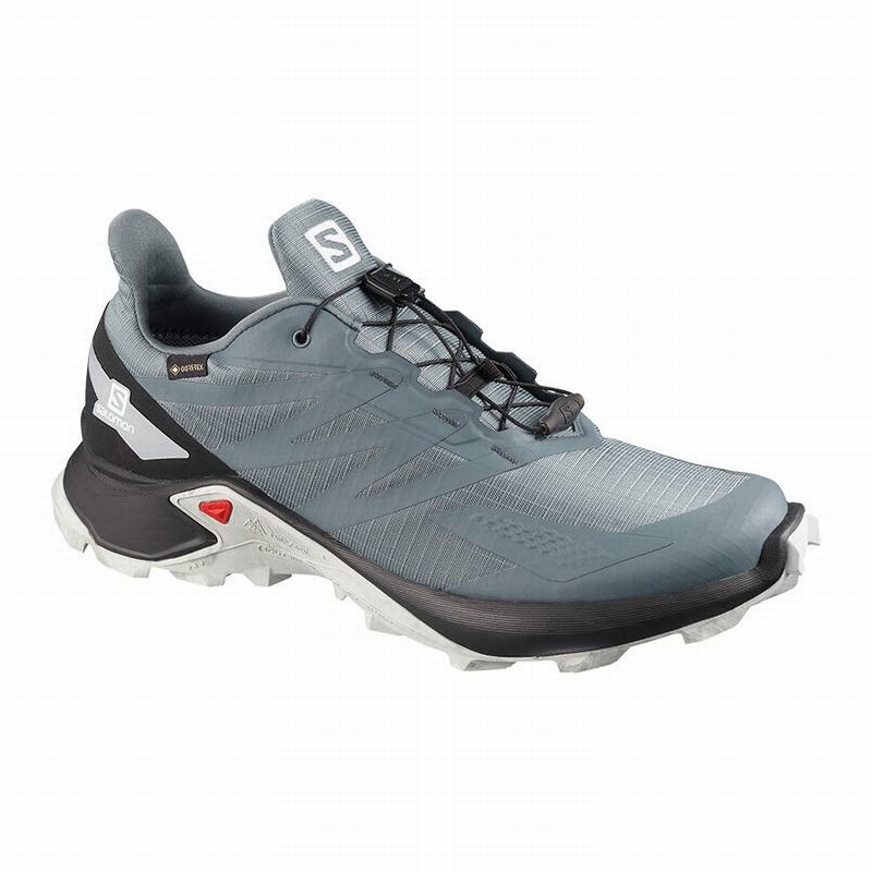 Zapatillas Trail Running Salomon Hombre Azules Oscuro / Negras - Salomon Argentina SUPERCROSS BLAST